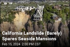 California Landslide (Barely) Spares Seaside Mansions
