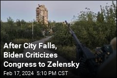 Biden Blames Congress to Zelensky After Russia Takes City