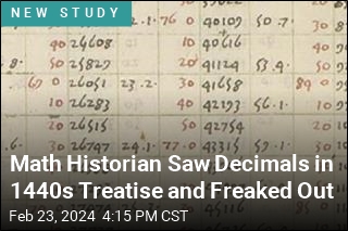 Math Historian Saw Decimals in 1440s Treatise and Freaked Out