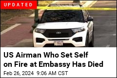 US Air Force Member Sets Self on Fire Outside Israeli Embassy in DC