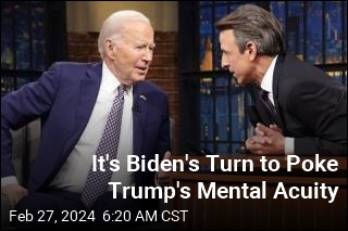 Biden Pokes at Trump&#39;s Mental Acuity on Late Night