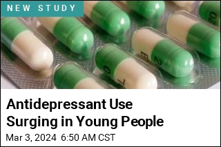 Antidepressant Use Surging in Young People