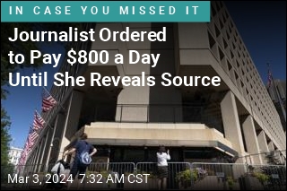 Journalist Ordered to Pay $800 a Day for Not Revealing Source