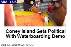 Coney Island Gets Political With Waterboarding Demo