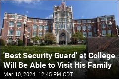 &#39;Best Security Guard&#39; at College Will Be Able to Visit His Family
