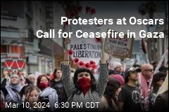 Protesters at Oscars Call for Ceasefire in Gaza