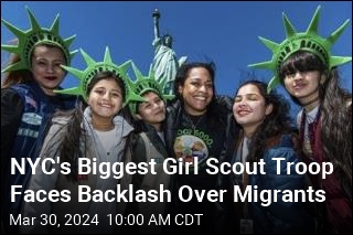 NYC&#39;s Biggest Girl Scout Troop Faces Backlash Over Migrants