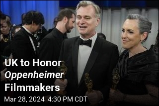 Christopher Nolan, Emma Thomas In for UK Honor