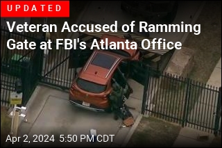 Car Rams Gate at FBI&#39;s Atlanta Office
