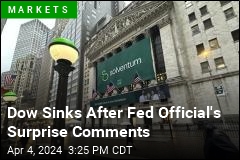 Dow Sinks After Fed Official&#39;s Surprise Comments
