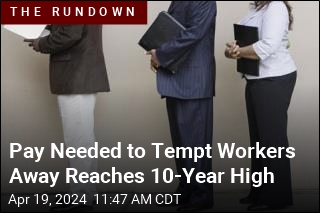 Pay Needed to Tempt Workers Away Reaches 10-Year High