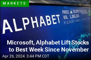 Microsoft, Alphabet Lift Stocks to Best Week Since November