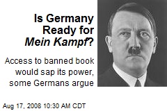 Is Germany Ready for Mein Kampf ?