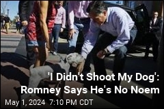 Romney Says Unlike Noem, He Didn&#39;t Kill Family Dog