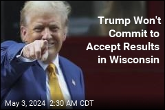 Trump Doesn't Vow to Accept Wisconsin Results