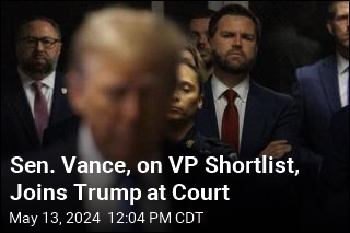 VP Hopeful JD Vance Joins Trump at Court