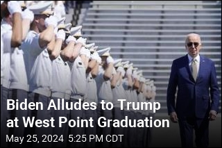 Biden Alludes to Trump at West Point Graduation