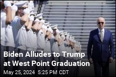 Biden Alludes to Trump at West Point Graduation