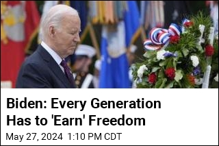 Biden: Every Generation Has to &#39;Earn&#39; Freedom