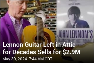 Long-Lost Lennon Guitar Sells for Record $2.9M