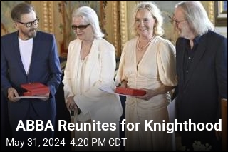 ABBA Reunites for Knighthood