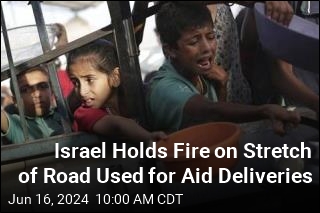 Israel Holds Fire on Stretch of Road Used for Aid Deliveries