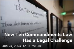 Lawsuit Challenges Ten Commandments Law