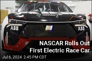 NASCAR Rolls Out First Electric Race Car