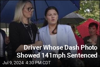 Driver Whose Dash Photo Showed 141mph Sentenced