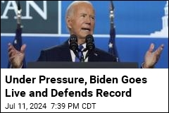 Under Pressure, Biden Says He Needs to Pace Himself