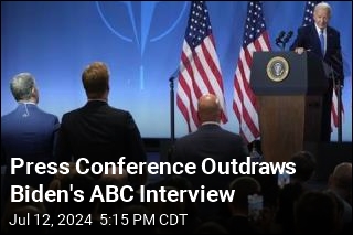 Press Conference Outdraws Biden&#39;s ABC Interview