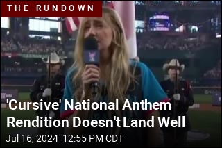 National Anthem Defeats Another Singer