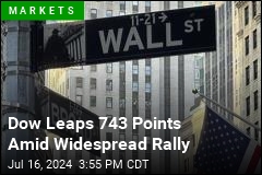Dow Leaps 743 Points Amid Widespread Rally