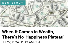When It Comes to Wealth, There&#39;s No &#39;Happiness Plateau&#39;