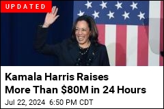 Kamala Harris Raises More Than $50M in a Day