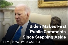 Biden Makes First Public Remarks Since Stepping Aside