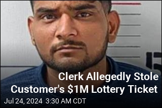 Clerk Allegedly Steals Customer&#39;s $1M Lottery Ticket