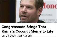 Congressman Brings That Kamala Coconut Meme to Life