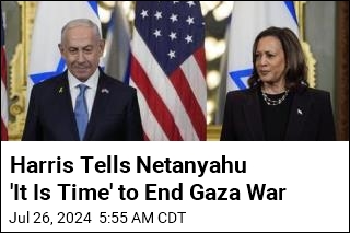 Harris Tells Netanyahu &#39;It Is Time&#39; to End Gaza War