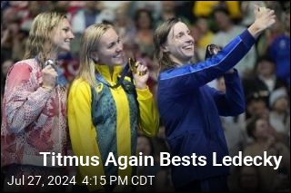 Titmus Again Bests Ledecky