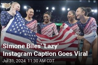 Simone Biles' 'Lazy' Instagram Caption Goes Viral