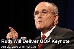 Rudy Will Deliver GOP Keynote