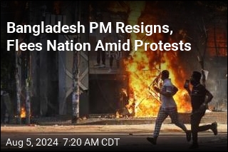 Bangladesh PM Resigns, Flees Nation Amid Protests