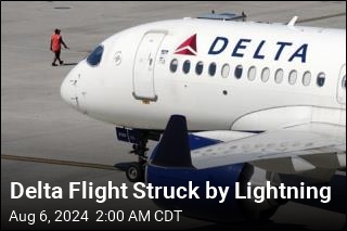 Delta Flight Struck by Lightning