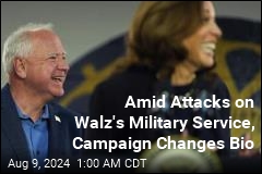 Amid Questioning of Walz's Military Service, Campaign Changes Bio