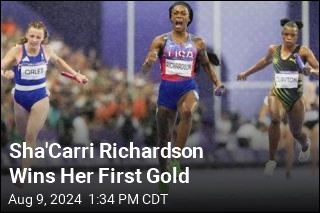 Sha&#39;Carri Richardson Wins Her First Gold