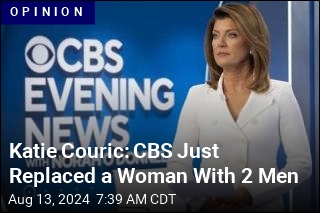 Katie Couric Calls Out CBS for Replacing Woman With 2 Men