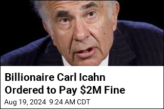 SEC Fines Billionaire Carl Icahn $2M