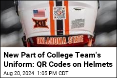 College Team Will Wear QR Codes on Helmets