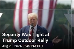 Trump Holds First Outdoor Rally Since Assassination Attempt